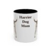 11oz Harrier Dog Dog Mom Mug, Black, front view