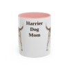 11oz Harrier Dog Dog Mom Mug, Pink, front view