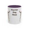 11oz Harrier Dog Dog Mom Mug, Purple, front view
