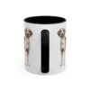 11oz Harrier Dog Mug, Black, back view