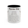 11oz Harrier Dog Mug, Black, front view