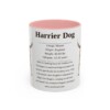 11oz Harrier Dog Mug, Pink, front view