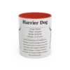 11oz Harrier Dog Mug, Red, front view