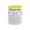 11oz Harrier Dog Mug, Yellow, front view