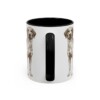 11oz Harrier Dog Mug, Black, back view