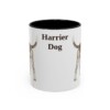 11oz Harrier Dog Mug, Black, front view
