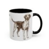 11oz Harrier Dog Mug, Black, right side view