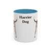 11oz Harrier Dog Mug, Light Blue, front view