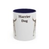 11oz Harrier Dog Mug, Navy, front view