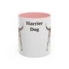 11oz Harrier Dog Mug, Pink, front view