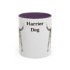 11oz Harrier Dog Mug, Purple, front view