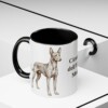 11oz Cirneco dell'Etna Dog Mom Mug, Black, lifestyle photo