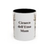 11oz Cirneco dell'Etna Dog Mom Mug, Black, front view