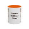 11oz Cirneco dell'Etna Dog Mom Mug, Orange, front view