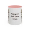 11oz Cirneco dell'Etna Dog Mom Mug, Pink, front view