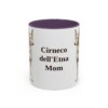 11oz Cirneco dell'Etna Dog Mom Mug, Purple, front view