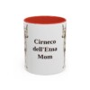 11oz Cirneco dell'Etna Dog Mom Mug, Red, front view