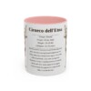11oz Cirneco dell'Etna Mug, Pink, front view