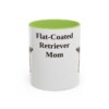 11oz-flat-coated-retriever-mug-mom-light-green 11oz flat coated retriever mug, Light Green