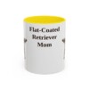 11oz-flat-coated-retriever-mug-mom-yellow 11oz flat coated retriever mug, Yellow