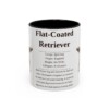 11oz flat coated retriever mug, Black