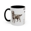 11oz flat coated retriever mug, Black