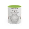 11oz Gerberian Shepsky Mug, Light Green, front view