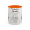 11oz Gerberian Shepsky Mug, Orange, front view