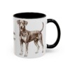 11oz German Pinscher Mug, Black, right side view
