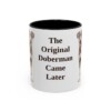 11oz Funny German Pinscher Mug, Black, front view