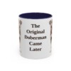 11oz Funny German Pinscher Mug, Navy, front view