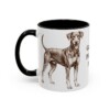 11oz German Pinscher Dog Mom Mug, Black, left side view