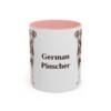 11oz German Pinscher Mug, Pink, front view