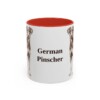 11oz German Pinscher Mug, Red, front view