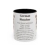 11oz German Pinscher Mug, Black, front view