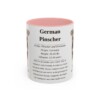11oz German Pinscher Mug, Pink, front view