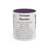 11oz German Pinscher Mug, Purple, front view