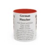 11oz German Pinscher Mug, Red, front view