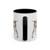 11oz Funny German Shorthaired Pointer Mug, Black, back view