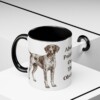 11oz Funny German Shorthaired Pointer Mug, Black, lifestyle photo