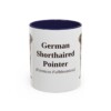 11oz-german-shorthaired-pointer-mug-latin-navy 11oz German Shorthaired Pointer Latin Mug, Navy, front view