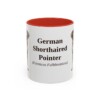 11oz-german-shorthaired-pointer-mug-latin-red 11oz German Shorthaired Pointer Latin Mug, Red, front view