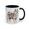 11oz Funny German Spitz Mug, Black, right side view