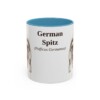 11oz-german-spitz-mug-latin-light-blue 11oz German Spitz Latin Mug, Light Blue, front view