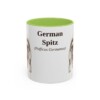 11oz-german-spitz-mug-latin-light-green 11oz German Spitz Latin Mug, Light Green, front view