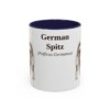 11oz-german-spitz-mug-latin-navy 11oz German Spitz Latin Mug, Navy, front view