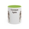 11oz-german-spitz-mug-light-green 11oz German Spitz Mug, Light Green, front view