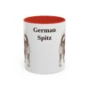 11oz-german-spitz-mug-red 11oz German Spitz Mug, Red, front view