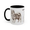11oz German Spitz Mug, Black, left side view