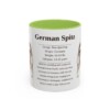 11oz German Spitz Mug, Light Green, front view